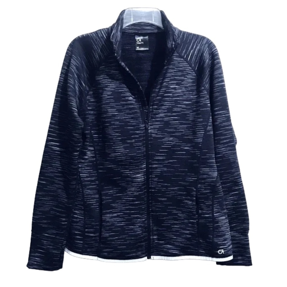 GAP GAPFit Athletic Track Gym Running Zippered Jacket sz M